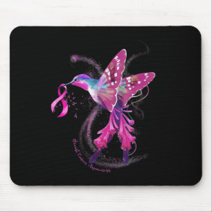 In October We Wear Pink Hummingbird Breast Cancer Mouse Pad