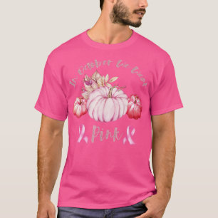 In October We Wear Pink Pumpkin Breast Cancer Awar T-Shirt