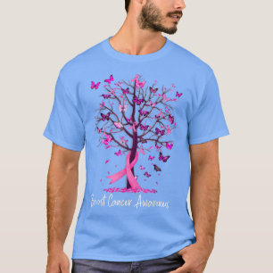 In October We Wear Pink Ribbon Tree Breast Cancer T-Shirt