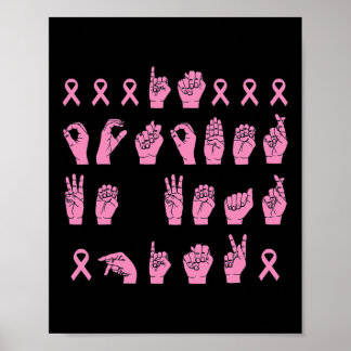 In October We Wear Pink Sign Language Breast Cance
