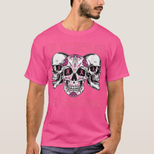 In October We Wear Pink Sugar Skull Breast Cancer T-Shirt