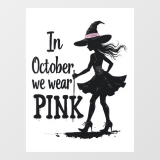 In October We Wear Pink Witches Halloween Party