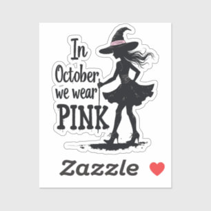 In October We Wear Pink Witches Halloween Party