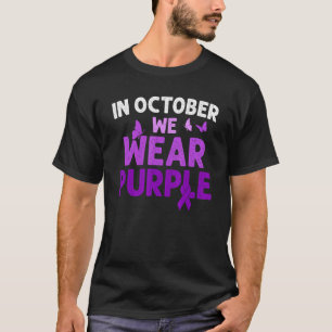 In October We Wear Purple Domestic Violence Aware T-Shirt