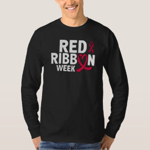 In October We Wear Red Ribbon Week Awareness  1 T-Shirt