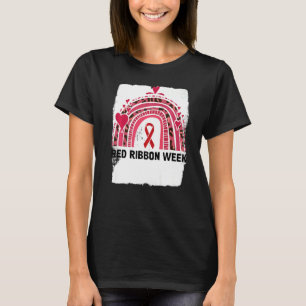 In October We Wear Red Ribbon Week Awareness   T-Shirt