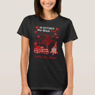 In October We Wear Red Substance Abuse Awareness T-Shirt