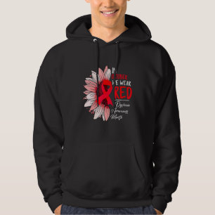 In October We Wear Red Sunflower Dyslexia Awarenes Hoodie