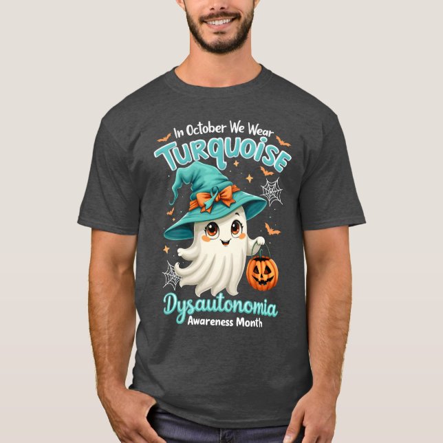In October We Wearirquois Dysautonomia boy T-Shirt (Front)