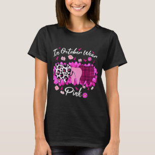 In October Wear Pink Breast Cancer Dentist Dental T-Shirt