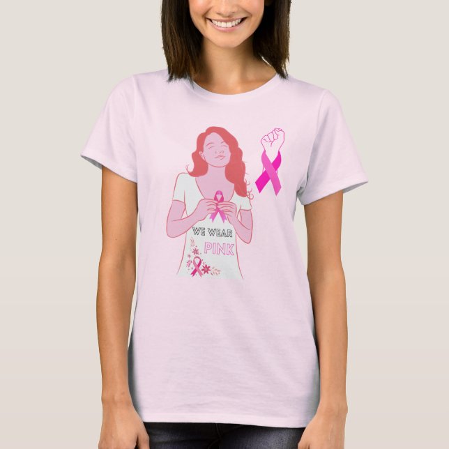 in octobre we wear pink  T-Shirt (Front)