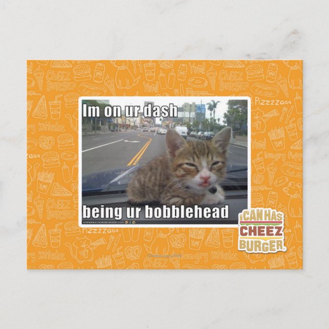 In on ur dash postcard (Front)