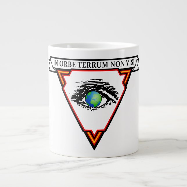 "IN ORBE TERRUM NON VISI" LARGE COFFEE MUG (Front)