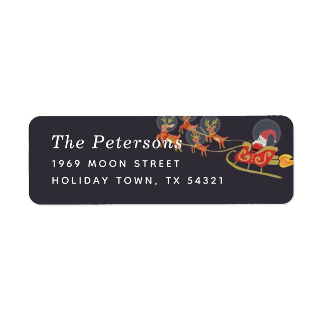 In Orbit Christmas Return Address (Front)