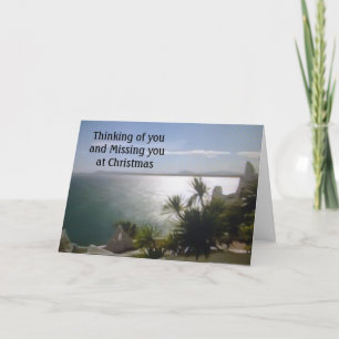 IN OUR HEARTS/MISS U AT CHRISTMAS HOLIDAY CARD
