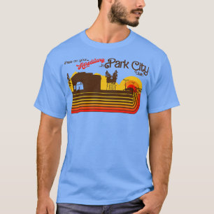 in Park City Utah Retro Horror T-Shirt