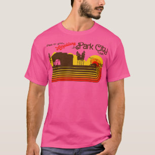 in Park City Utah Retro Horror T-Shirt