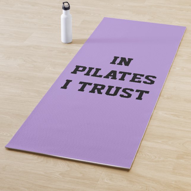In Pilates I Trust Lavender Exercise Mat (In Situ)