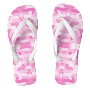 in pink tones geometric  jandals