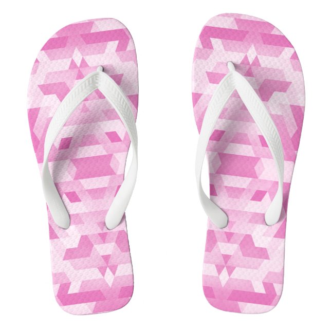 in pink tones geometric  jandals (Footbed)