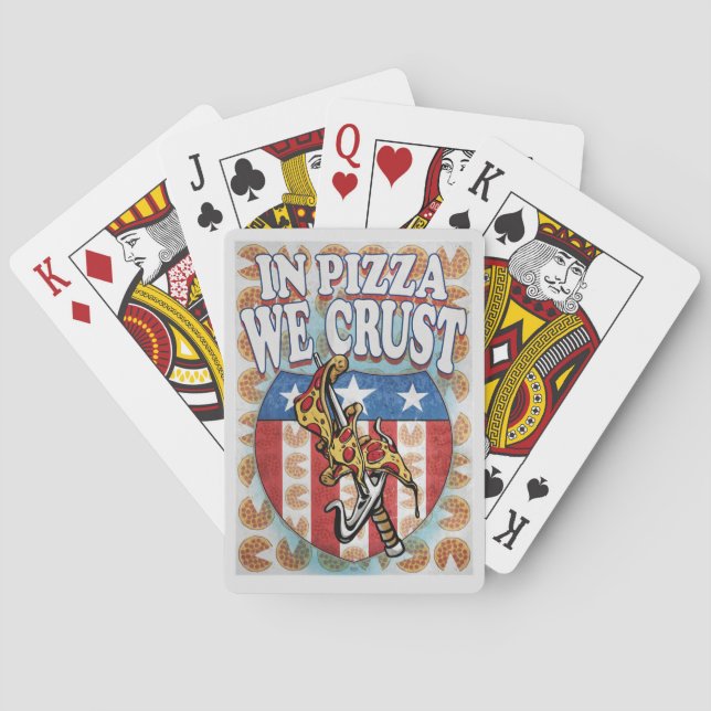 In Pizza We Crust Playing Cards (Back)