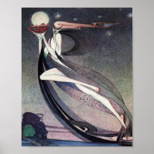 In Powder and Crinoline By Kay Nielsen Poster