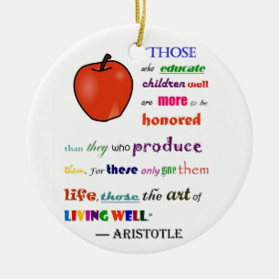 In Praise of Teachers Ceramic Tree Decoration