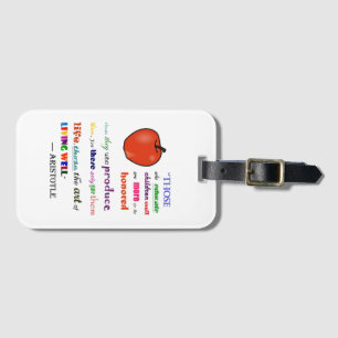 In Praise of Teachers Luggage Tag