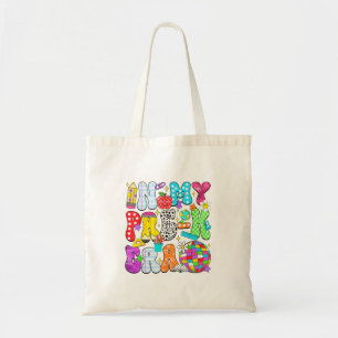 In Pre-K Vibes Groovy Back To School Pre-K Teacher Tote Bag
