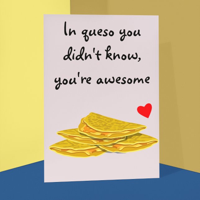 In Queso Funny Mexican Food Love Anniversary Card (Creator Uploaded)