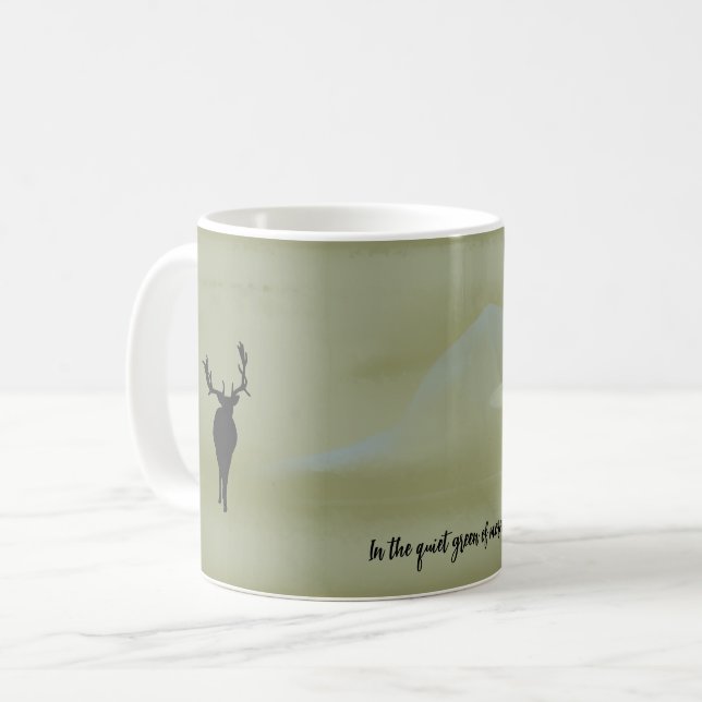 In Quiet Green Morning mug (Front Left)