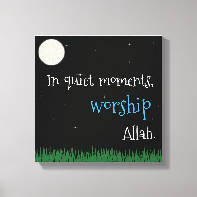 In Quiet Moments Canvas Print (Front)