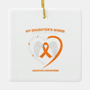 In Remembrance Of Daughter Loving Memory Leukaemia Ceramic Ornament