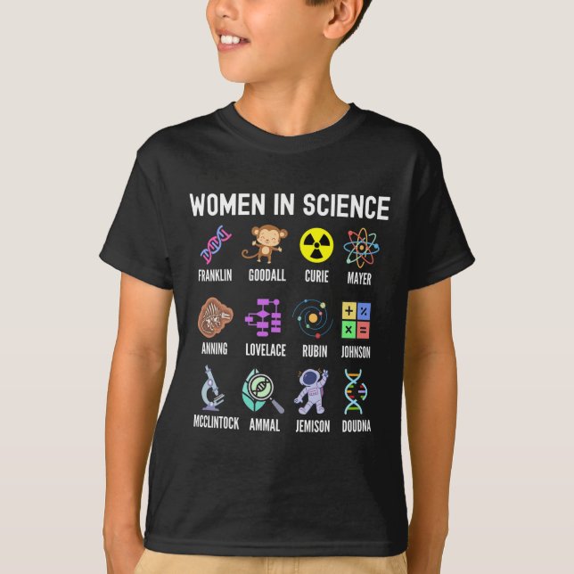 In Science - Feminist Stem Girls Empowerment Kids  T-Shirt (Front)