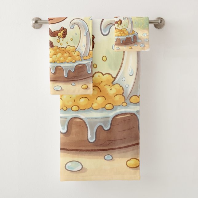 In Search of Blossom Gold.2 Bath Towel Set (Insitu)