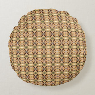 In Search of Blossom Gold.4 Round Cushion