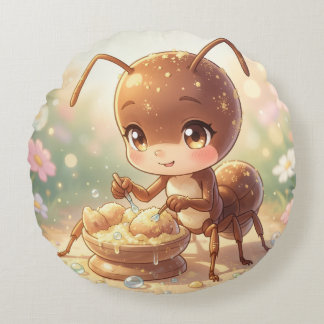 In Search of Blossom Gold.9 Round Cushion