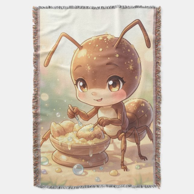 In Search of Blossom Gold.9 Throw Blanket (Front Vertical)