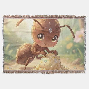 In Search of Blossom Gold Throw Blanket