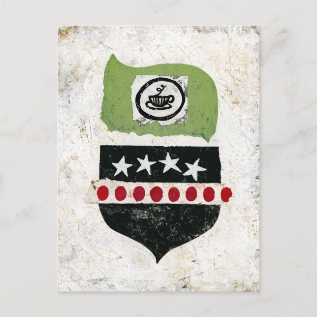 In Search Of Coffee Postcard (Front)