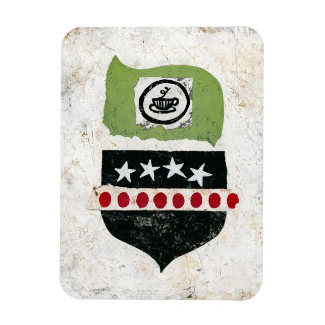 In Search Of Coffee Refrigerator Magnet (Vertical)