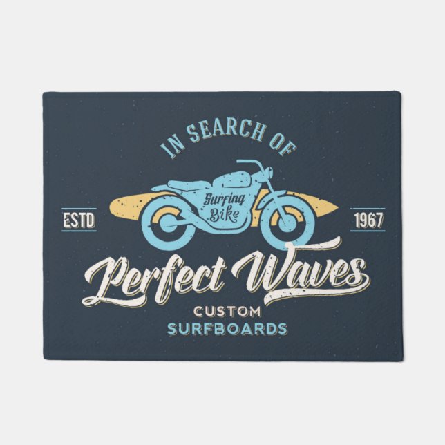 In Search Of Perfect Waves Poster Doormat (Front)