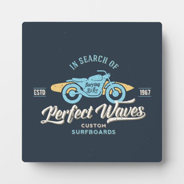 In Search Of Perfect Waves Poster Plaque (Front)