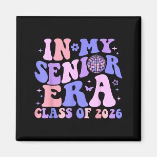 In senior era class of 2026 groovy senior 2026 magnet