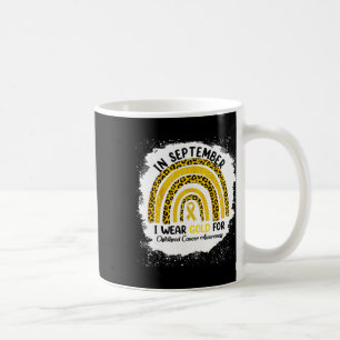 In September I Wear Gold For Childhood Cancer Awar Coffee Mug