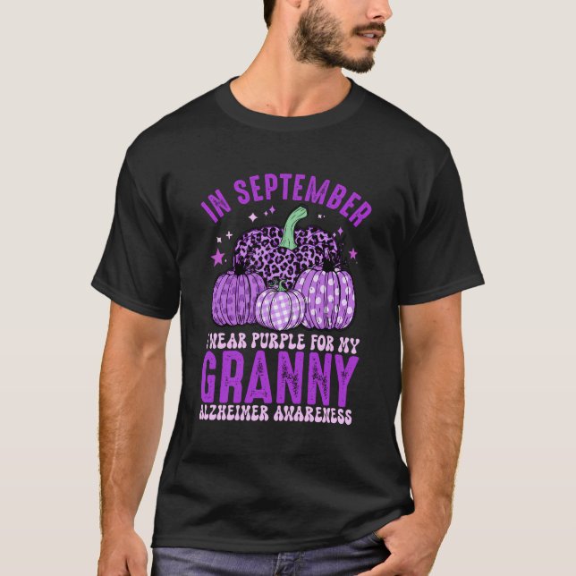 In September I Wear Purple My Granny Alzheimer Awa T-Shirt (Front)