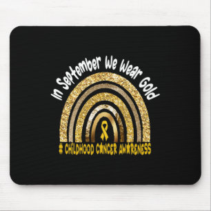 In September We wear Childhood Cancer awareness   Mouse Pad