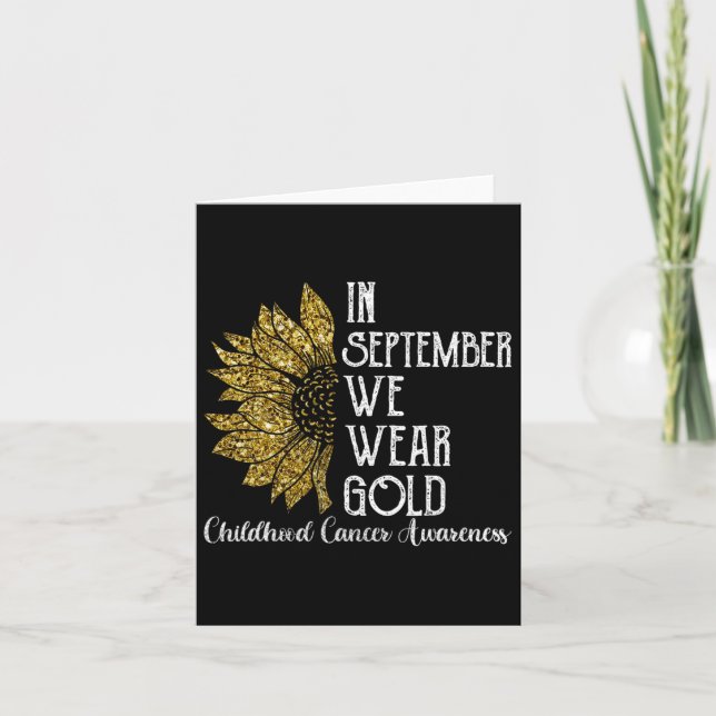 In September We Wear Gold 1  Card (Front)