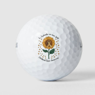 In September We Wear Gold Childhood Cancer Aware Golf Balls