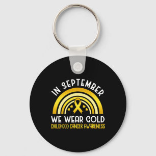 In September We Wear Gold - Childhood Cancer Aware Key Ring